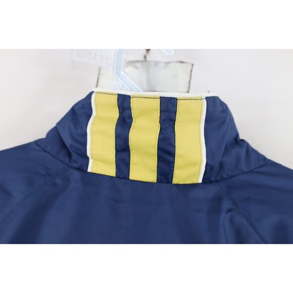 Vintage Adidas Mens Size XL Notre Dame University Lined Windbreaker Jacket Blue - Picture 14 of 16